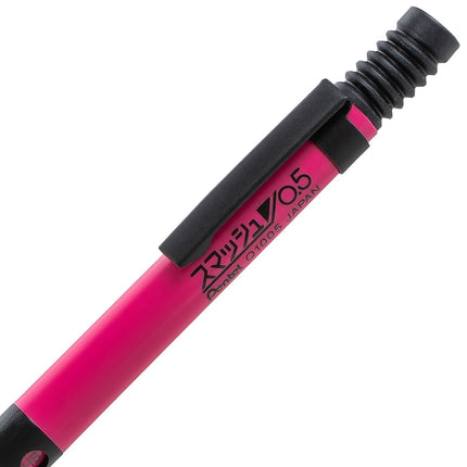 Portaminas Pentel Smash (0.5mm) - Edición Especial Rosa y Negro con Estuche