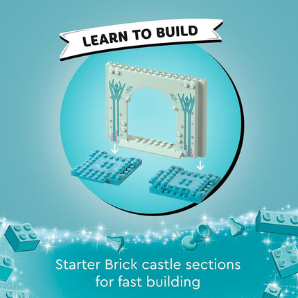 LEGO Disney Frozen Elsa�s Frozen Princess Castle Toy Set for Kids, Includes Elsa and Anna Mini-Doll Figures and 2 Animal Figures, Frozen Toy Makes a Great Birthday Gift for Kids Ages 4 Plus, 43238