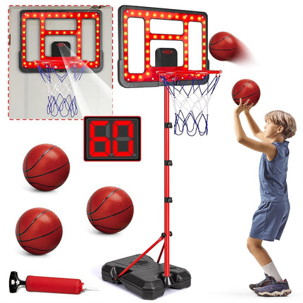 Kids Basketball Hoop Adjustable Height 3.5FT-6.2FT