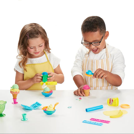 Play-Doh Kitchen Creations Ice Cream Party Play Food Set with 6 Colors, 2-Ounce Cans (Amazon Exclusive)
