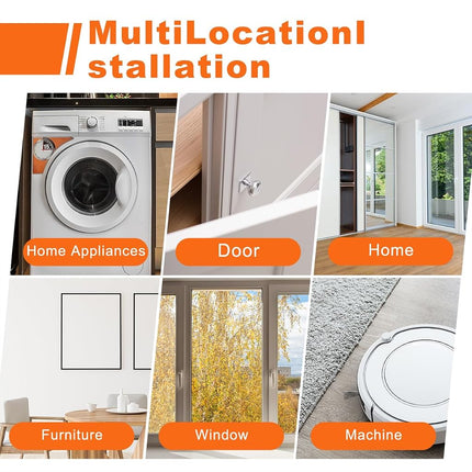 White Rubber Weather Stripping Door Seal Strip, D Shape Door Rubber Weather Seal Strip, SelfAdhesive Door Weatherstripping Soundproofing Door Sealing Strip for Windows (50 feet, White)