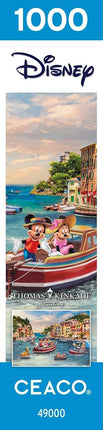 Ceaco - Thomas Kinkade - Disney - Mickey & Minnie in Italy - 1000 Piece Jigsaw Puzzle