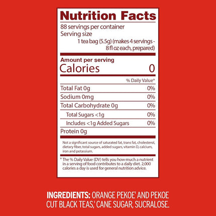 Luzianne Iced Sweet Tea 22 Family Size Bags 121g