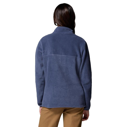 Columbia Womens Benton Springs Half Snap II Pull Over Fleece Jacket, Dark Stone/Canoe/Vintage Blue, 3X, Nocturnal, 2X