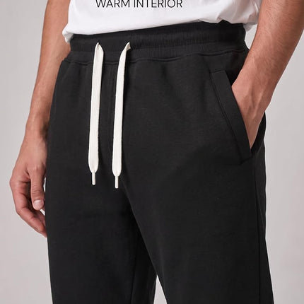 Southpole Men's 1570 Basic Active Fleece Jogger Sweatpants, Black a, X-Large