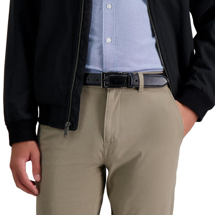DOCKERS Men's 1 3/8 in. Feather-Edge Belt with Two-Row Stitching, Deep Black, 34