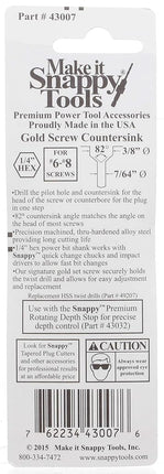 Snappy Goldscrew Countersink Drill Bit, 2.8 mm Size