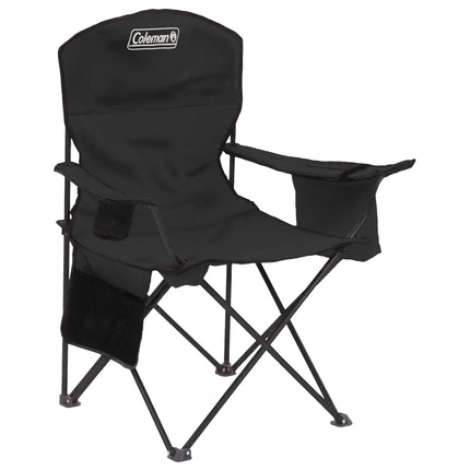 Coleman Cooler Quad Portable Camping Chair, Black