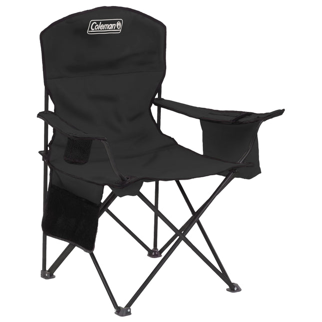 Coleman Cooler Quad Portable Camping Chair, Black