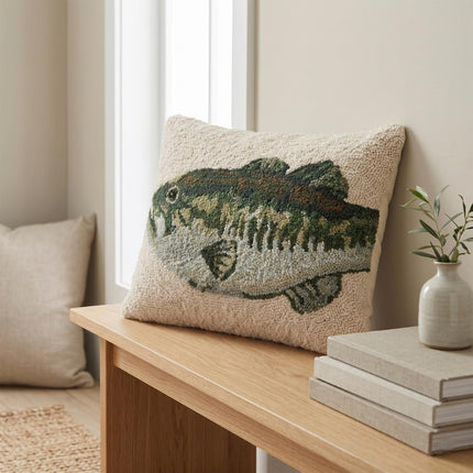 Makers Collective The Pillow Shoppe Lakeside Collection Decorative Pillow, Bass