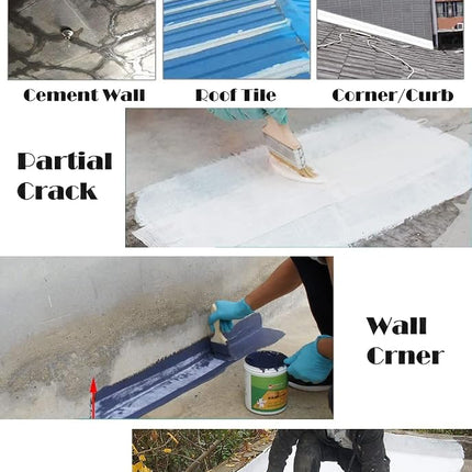 LLPT Waterproofing Membrane Anti-Fracture Fiberglass Fabric Tape 6 Inch x 82 Feet Water Barrier Tape Roll for Tile Wall Bathroom Shower Pan Curb Seam Niche Floor Crack (FWR150)