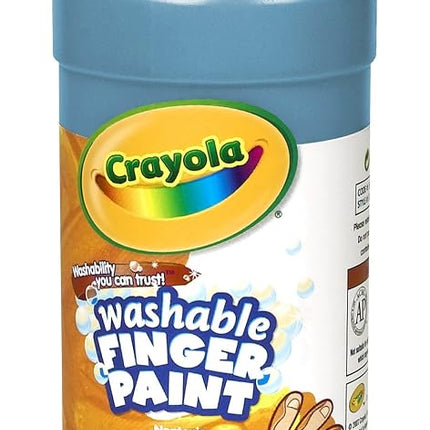 Crayola; Pintura para dedos lavable; Herramientas de arte; Botella de plástico exprimible de 946 ml; Colores brillantes y llamativos; Azul