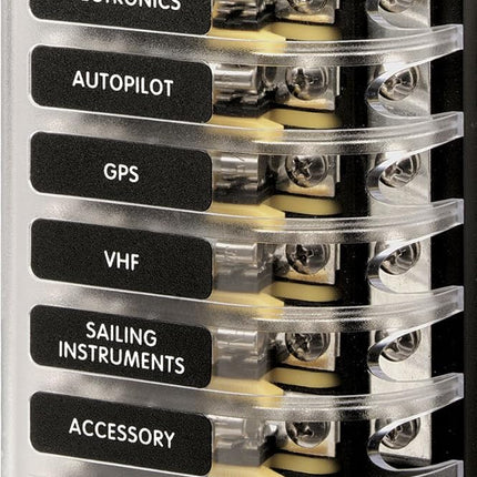 Blue Sea Systems 5015 Fuse Block AGC 6-CIR W/Ground