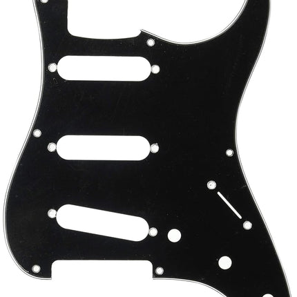 Golpeador estilo vintage Fender, Stratocaster 57, 8 orificios, negro, 3 capas
