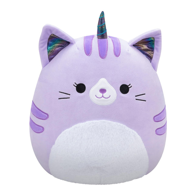 Squishmallows Original 14-Inch Analea Purple Tabby