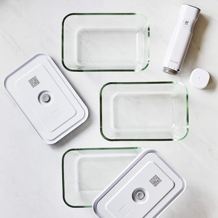 NONAME 1007719 Lot de 3 boîtes de conservation sous vide Zwilling Fresh & Save,White,19 x 5 cm