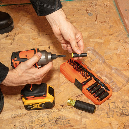 Klein Tools 32502HD KNECT Impact-Rated Screwdriver and Socket Set with MODbox Case, 41-Piece, 26 Bits, 6 Deep Well Sockets, Accessories, and Handle