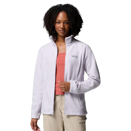 Columbia Women's Benton Springs Full Zip Fleece Jacket, Lavender Pearl, XX-Large
