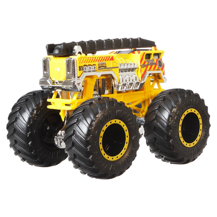 Hot Wheels Monster Trucks Toy Vehicle Truck 5 Alarm + Auto 5 Alarm for Kids Ages 3 and Up