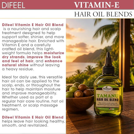 Difeel Sunflower Mega Care Vitamin E Oil, 2.5 Ounce