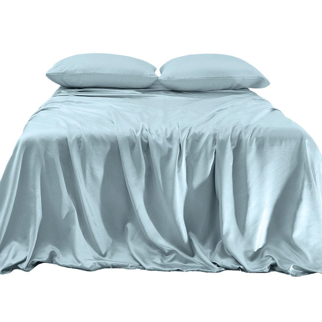 Elegant Comfort Luxurious 4-Piece Silky Satin Shee