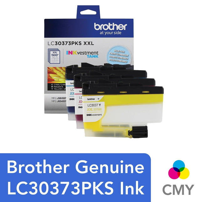 Cartucho de tinta BROTHER LC30373PKS Cian, Magenta, Amarillo original Multipack 1 unidad(es)