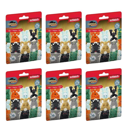 Juego de Juguetes Sorpresa Schleich Eldrador con 6 Mini Figuras de Acción de Criaturas para Mezclar y Combinar para Rellenar Cestas de Pascua