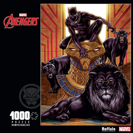 Buffalo Games - Marvel - Black Panther (Vol. 6) #1 Variant - 1000 Piece Jigsaw Puzzle for Adults Challenging Puzzle Perfect for Game Nights - Finished Puzzle Size is 26.75 x 19.75