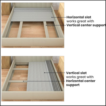 Greaton, tablilla/somier de madera de 0.75 pulgadas de altura para soporte de colchón vertical con funda, Twin, gris