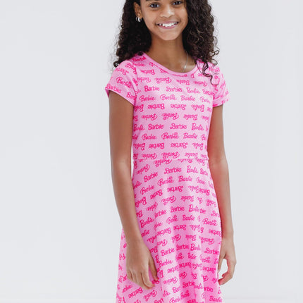Vestidos de patinadora Barbie Girls, paquete de 2, para niñas pequeñas a grandes, rosa/negro, talla 5