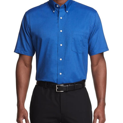 Van Heusen Men's Regular-fit Oxford Short-sleeve B