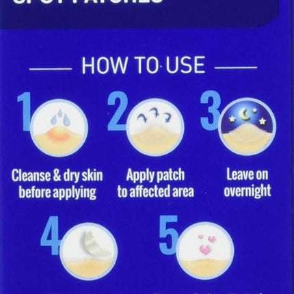 PanOxyl Pm Overnight Spot Patches With Advanced Hydrocolloid Healing Technology, 40 Count (Pack of 3)