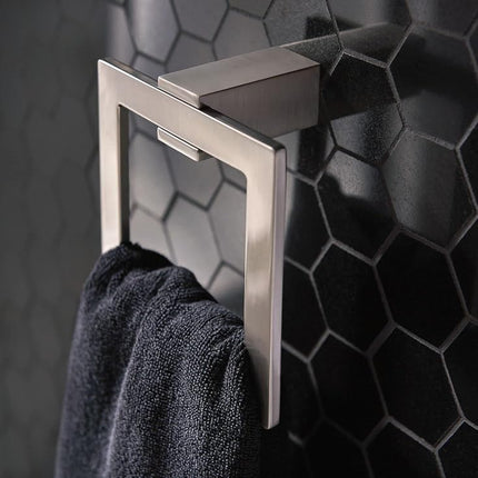 Moen BP3786BN KYVOS Towel Ring BN, Brushed Nickel, S