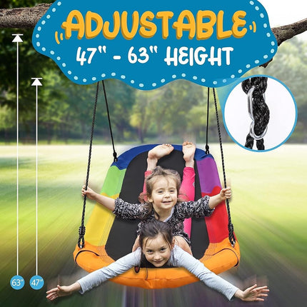 SereneLife Tree Swing for Kids, 67" Outdoor Swing Seat, 700lb Capacity