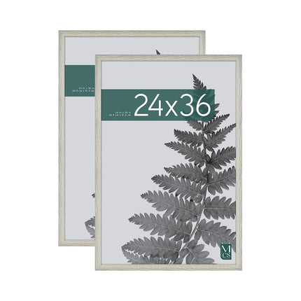 MCS Studio Gallery Poster Frame, 24x36, Gray Woodg