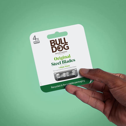 Bulldog Cuidado Masculino y Aseo Cuchillas de Recambio Originales para Hombres, 8 Unidades