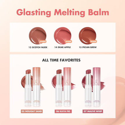 Rom&nd Glasting Melting Lip Balm 3.5 g, No.12 Veiled Rose