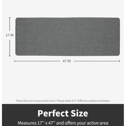 Non-Slip Bathtub Mat, 17x47 Inch Shower Mats for Bath Tub, PVC Loofah Bathroom Mats for Wet Areas, Quick Drying