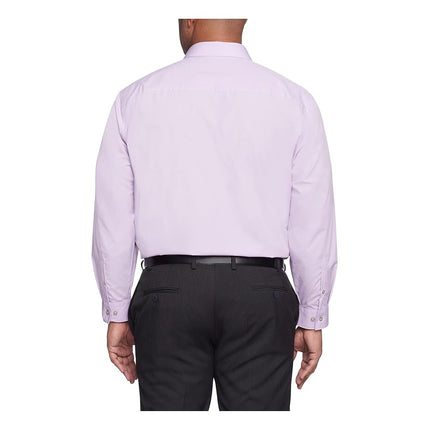 UNLISTED Men's Solid Dress Shirts, Lilac, 5XL (Neck 56 cm Sleeve 86/89 cm)
