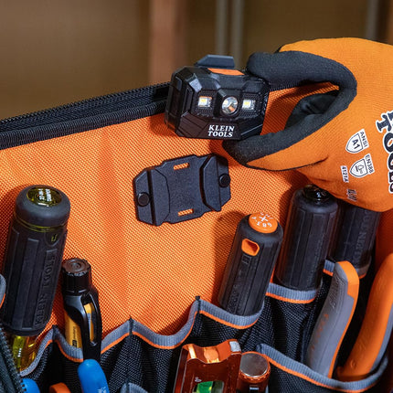 Klein Tools 62482 Tool Backpack, Tool-Station Pro Heavy-Duty Organizer with 27 Pockets, Large Interior, Molded Bottom, Electrician Tool Bag