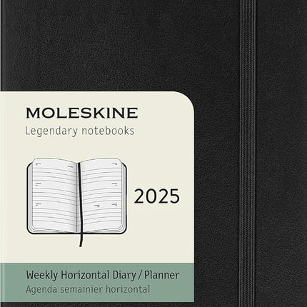 Moleskine Weekly Planner, Horizontal 12-Month 2025