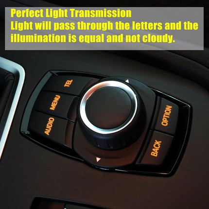 Jaronx Compatible With BMW iDrive Button Replacment Multimedia Button Kit iDrive Controler Button 1' F20/2' F22/3' F30 F31/4' F32 F33/X1 F48/X3 F25/X4 F26/X5 F15/X6 F16 Series, 7PCS iDrive Buttons Set