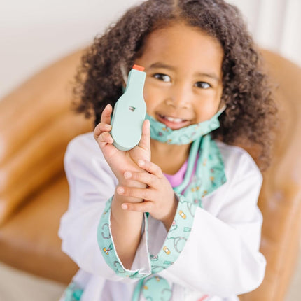 Melissa & Doug Kids Doctor Costume Role Play Toys | Fancy Dress for Toddlers & Kids | Doctor Costumes for Pretend Play, Age 3-6