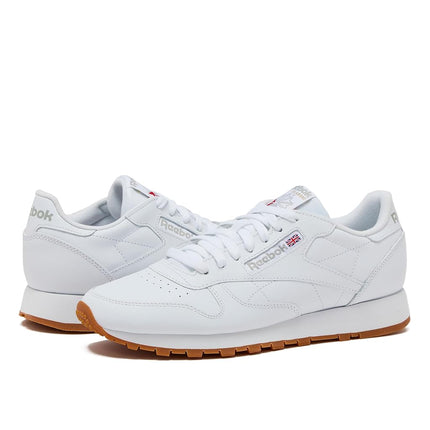 Reebok Unisex Classic Leather Sneaker, Pure Grey White 3 Reebok Rubber Gum 02, 11.5 UK Men/ 13 UK Women