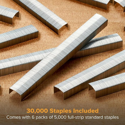 Bostitch Office B8 PowerCrown 0.25 Inch Staples, Pack of 30,000 Staples (STCRP21151/4-6), Silver