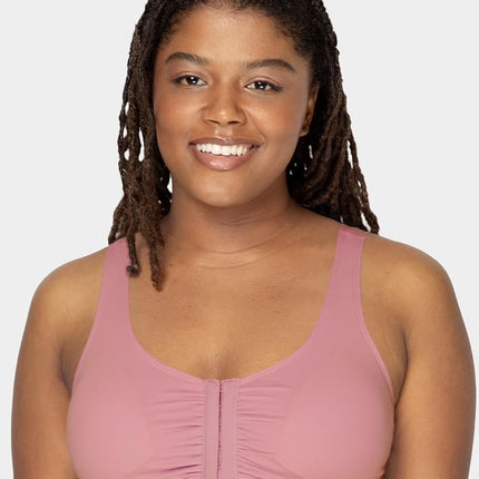 Fruit of the Loom Women's Opaque Sports Bra, Dancing Rosebuds/Purple/Grey, 46