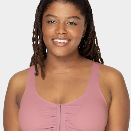 Fruit of the Loom Women's Opaque Sports Bra, Dancing Rosebuds/Purple/Grey, 46