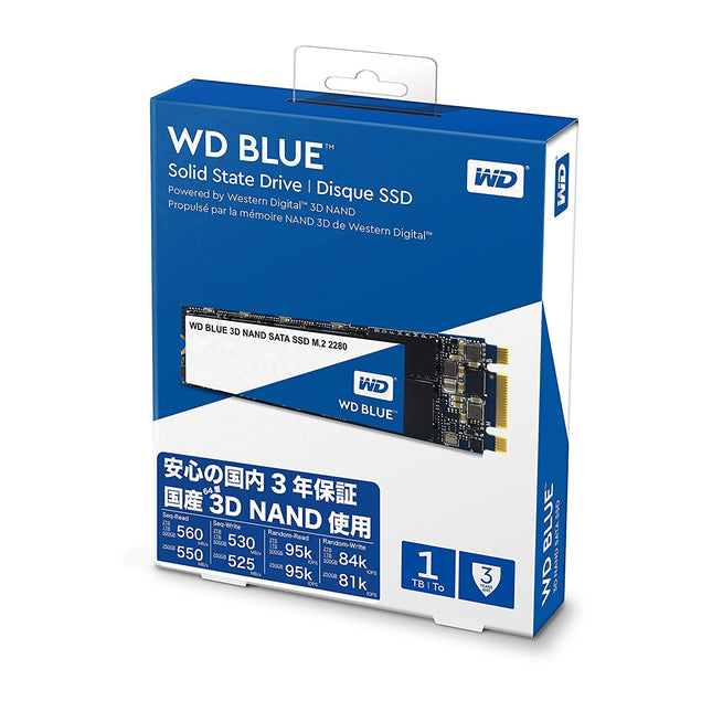WD Blue 3D NAND SSD interno M.2 SATA - 1 TB, azul - Alto rendimiento
