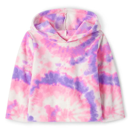 The Children's Place Baby Girls' and Toddler Microfleece Hoodie Seasonal, Shell Fairisle, 2T
