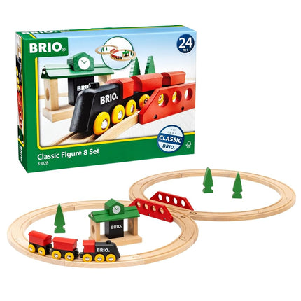 BRIO World 33028 Classic Figure 8 Train Set 22 Pie